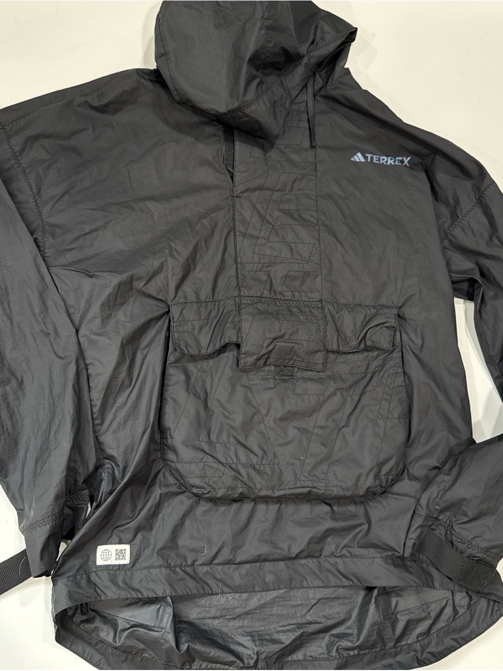 Womens TERREX Made to Be Remade Wind Anorak Black Size S A030926